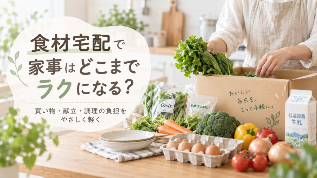 食材宅配のメリット